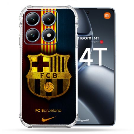 Coque Renforcée Pour Xiaomi 14T / 14T Pro Foot FC Barcelone Vintage