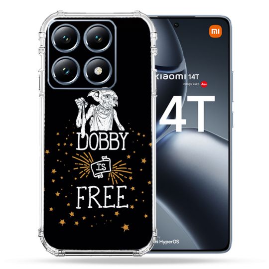Coque Renforcée Pour Xiaomi 14T / 14T Pro Harry Potter Dobby Free Noir
