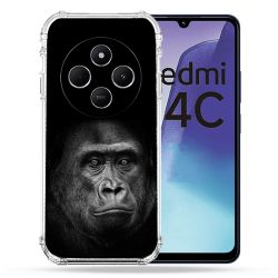 Coque Renforcée Pour Xiaomi Redmi 14C 4G Animal Gorille Noir