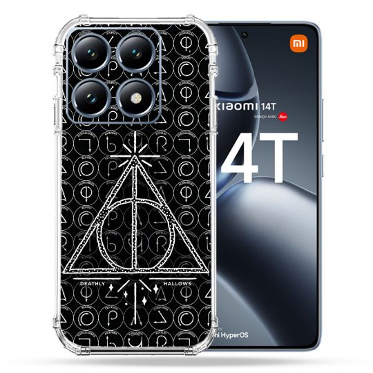 Coque Renforcée Pour Xiaomi 14T / 14T Pro Harry Potter Hollows Triangle Noir