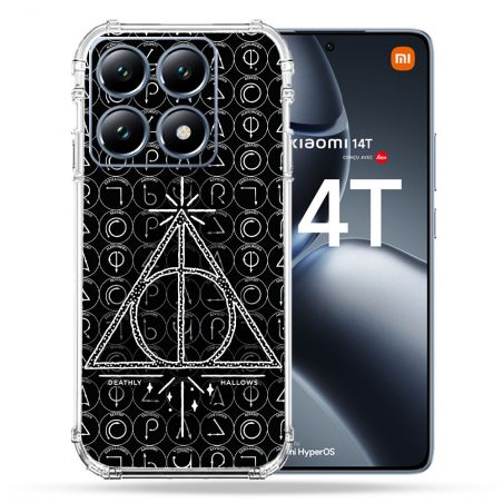 Coque Renforcée Pour Xiaomi 14T / 14T Pro Harry Potter Hollows Triangle Noir