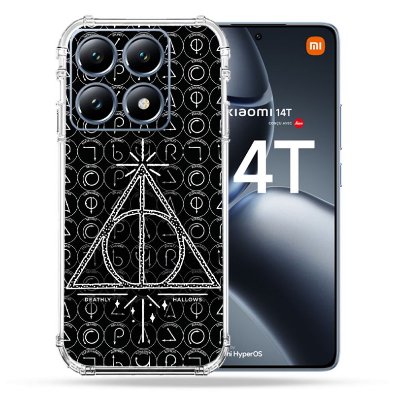 Coque Renforcée Pour Xiaomi 14T / 14T Pro Harry Potter Hollows Triangle Noir
