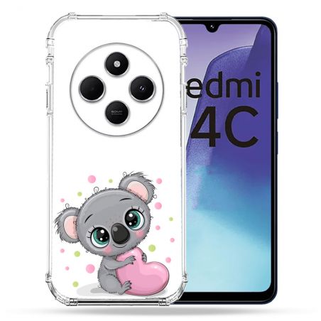 Coque Renforcée Pour Xiaomi Redmi 14C 4G Animal Koala Cœur