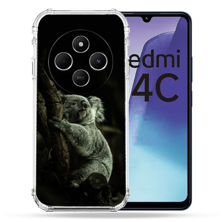 Coque Renforcée Pour Xiaomi Redmi 14C 4G Animal Koala Noir