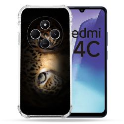 Coque Renforcée Pour Xiaomi Redmi 14C 4G Animal Leopard Yeux