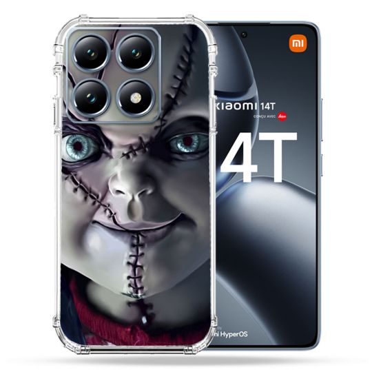 Coque Renforcée Pour Xiaomi 14T / 14T Pro Horreur Chucky Cicatrice