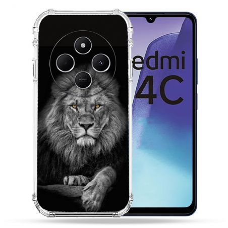 Coque Renforcée Pour Xiaomi Redmi 14C 4G Animal Lion Majestueux