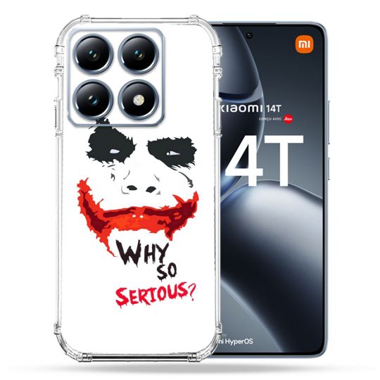 Coque Renforcée Pour Xiaomi 14T / 14T Pro Joker Blanc