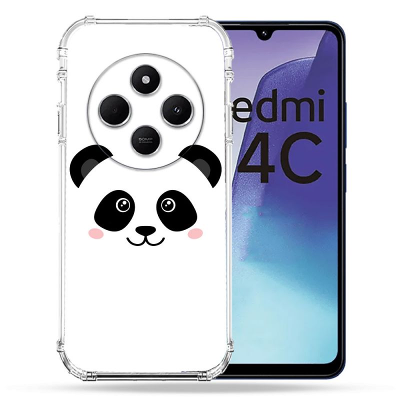 Coque Renforcée Pour Xiaomi Redmi 14C 4G Animal Panda Blanc