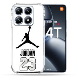 Coque Renforcée Pour Xiaomi 14T / 14T Pro Jordan 23 Blanc