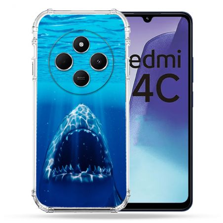 Coque Renforcée Pour Xiaomi Redmi 14C 4G Animal Requin Dent