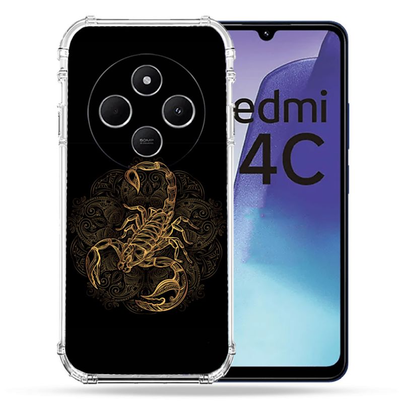 Coque Renforcée Pour Xiaomi Redmi 14C 4G Animal Scorpion Fresque