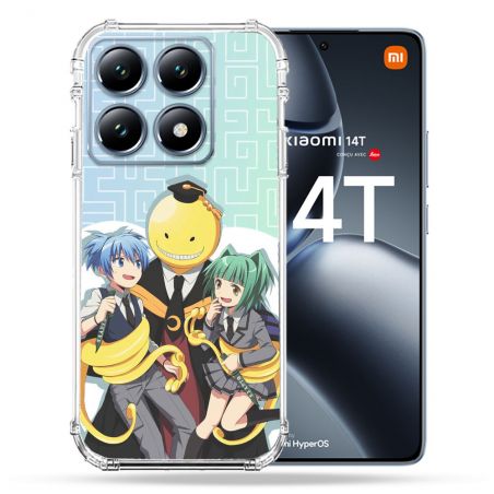 Coque Renforcée Pour Xiaomi 14T / 14T Pro Manga Assassination Classroom Kuro Trio