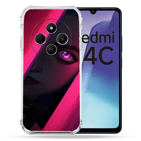 Coque Renforcée Pour Xiaomi Redmi 14C 4G Arcane Jynx Rose