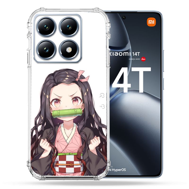 Coque Renforcée Pour Xiaomi 14T / 14T Pro Manga Demon Slayer Nezuko