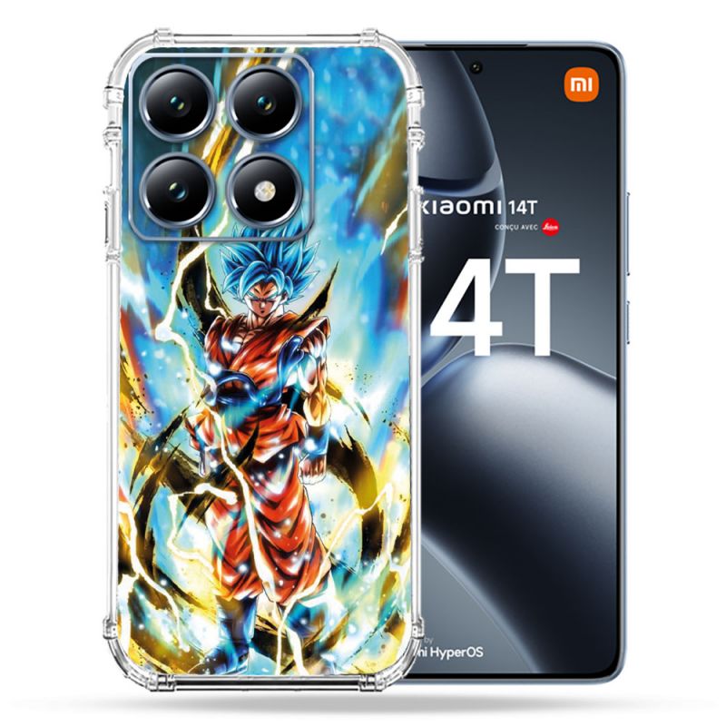 Coque Renforcée Pour Xiaomi 14T / 14T Pro Manga Dragon Ball Sangoku Blanc