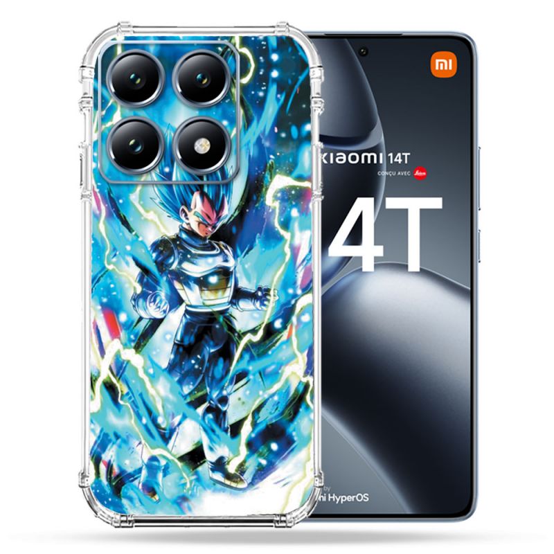 Coque Renforcée Pour Xiaomi 14T / 14T Pro Manga Dragon Ball Vegeta Bleu