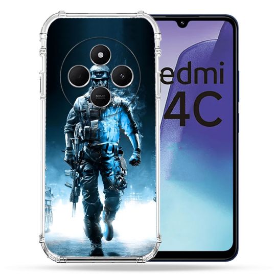 Coque Renforcée Pour Xiaomi Redmi 14C 4G Call Of Duty Guerrier