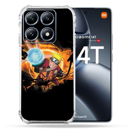 Coque Renforcée Pour Xiaomi 14T / 14T Pro Manga Naruto Noir