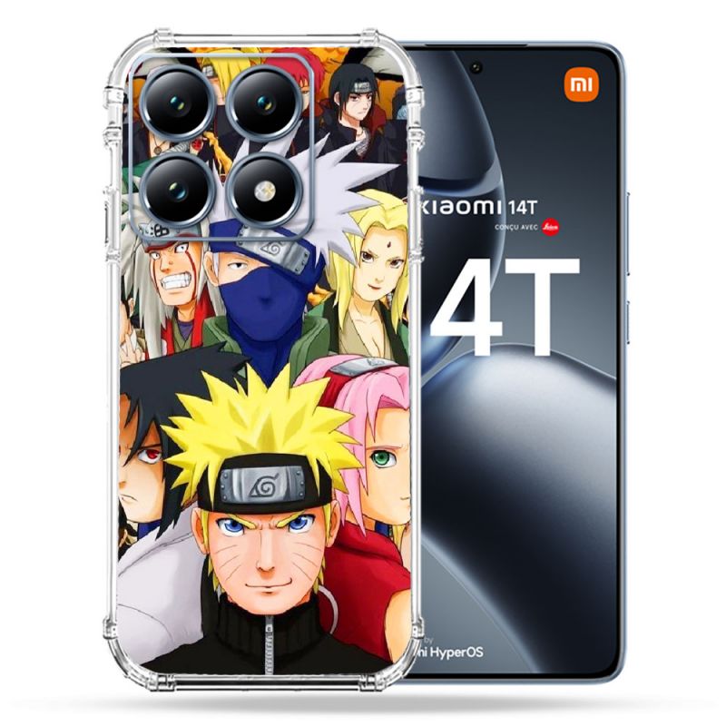 Coque Renforcée Pour Xiaomi 14T / 14T Pro Manga Naruto Team
