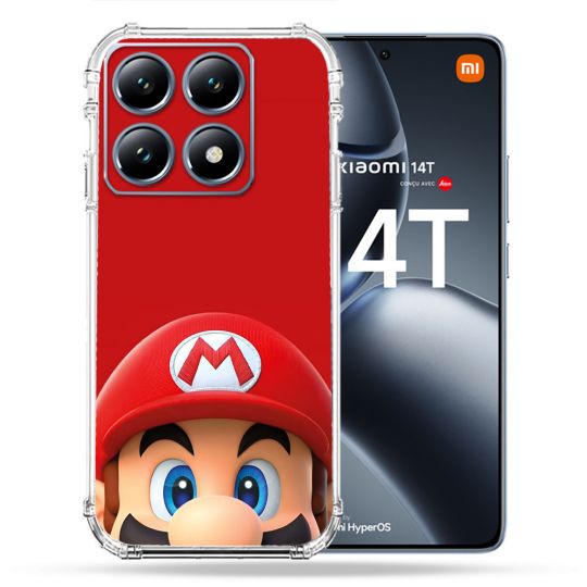 Coque Renforcée Pour Xiaomi 14T / 14T Pro Mario Rouge