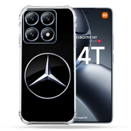 Coque Renforcée Pour Xiaomi 14T / 14T Pro Mercedes Carbone