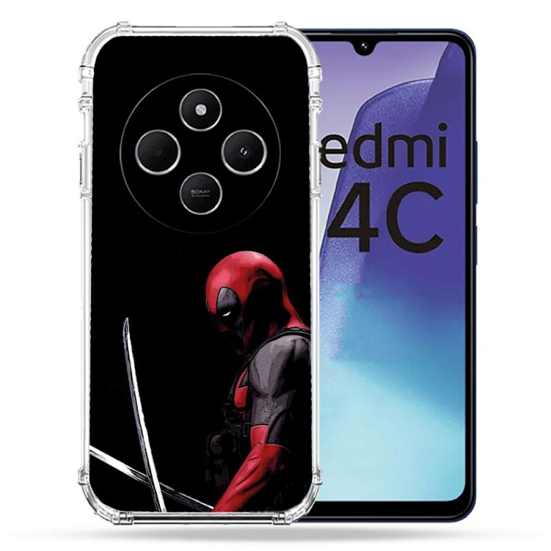 Coque Renforcée Pour Xiaomi Redmi 14C 4G Deadpool Epee