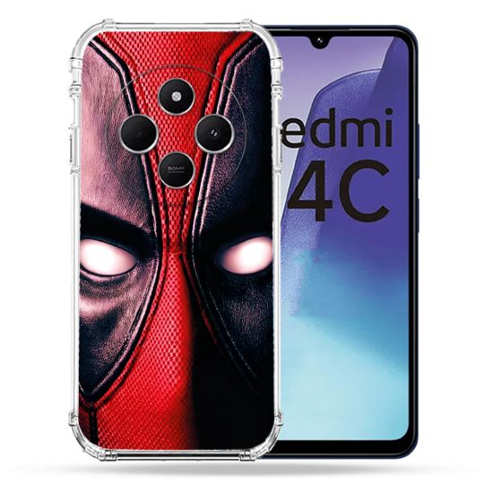 Coque Renforcée Pour Xiaomi Redmi 14C 4G Deadpool Yeux
