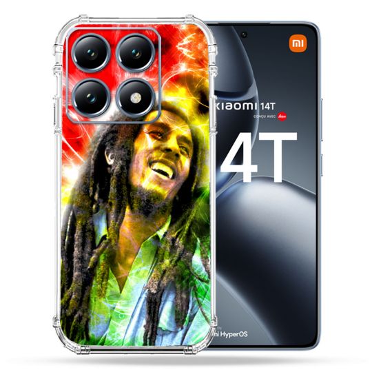 Coque Renforcée Pour Xiaomi 14T / 14T Pro Musique Bob Marley Color