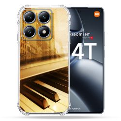 Coque Renforcée Pour Xiaomi 14T / 14T Pro Musique Piano Retro