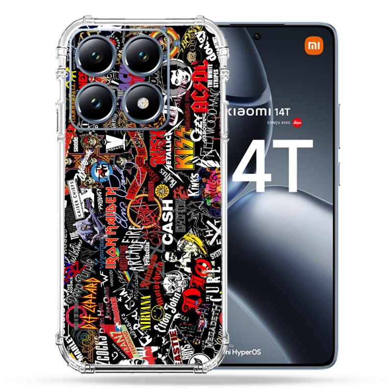 Coque Renforcée Pour Xiaomi 14T / 14T Pro Musique Rock Groupe