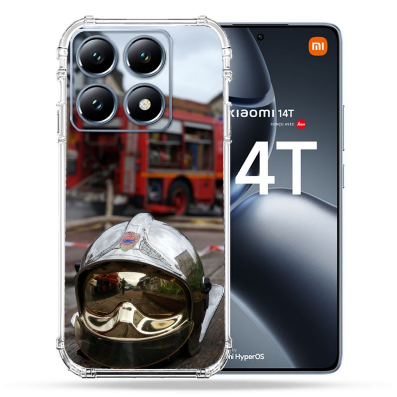 Coque Renforcée Pour Xiaomi 14T / 14T Pro Pompier Casque Camion