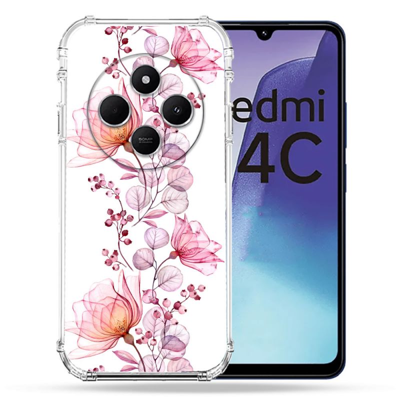 Coque Renforcée Pour Xiaomi Redmi 14C 4G Fleur Eclosion