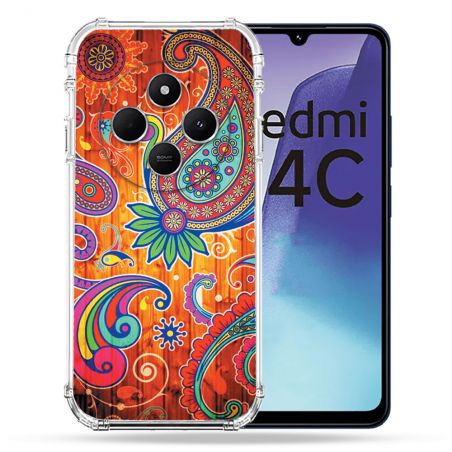 Coque Renforcée Pour Xiaomi Redmi 14C 4G Fleur Psychedelic