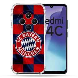 Coque Renforcée Pour Xiaomi Redmi 14C 4G Foot Bayern Munich Carreaux