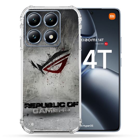 Coque Renforcée Pour Xiaomi 14T / 14T Pro ROG Gris