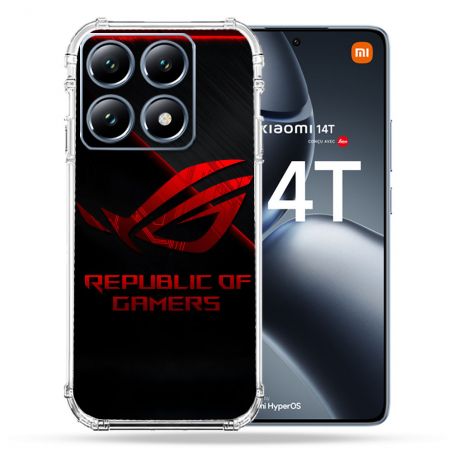 Coque Renforcée Pour Xiaomi 14T / 14T Pro ROG Rouge