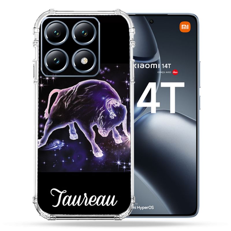 Coque Renforcée Pour Xiaomi 14T / 14T Pro Signe Zodiaque 2 Taureau