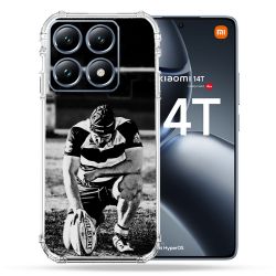 Coque Renforcée Pour Xiaomi 14T / 14T Pro Sport Rugby Noir Blanc