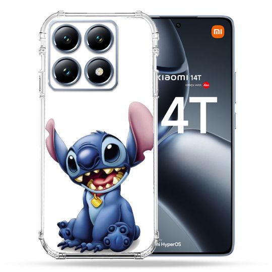 Coque Renforcée Pour Xiaomi 14T / 14T Pro Stitch Blanc