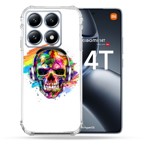 Coque Renforcée Pour Xiaomi 14T / 14T Pro Tete de Mort Tag