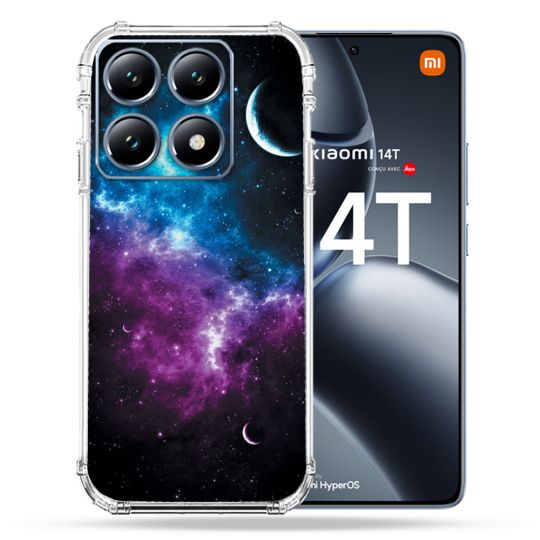 Coque Renforcée Pour Xiaomi 14T / 14T Pro Univers Bleu Violet