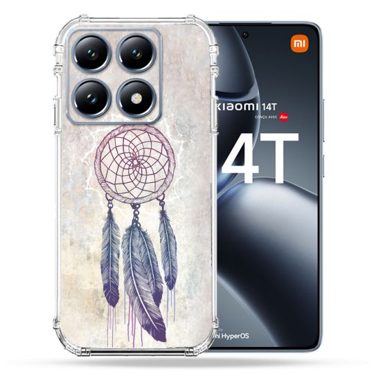 Coque Renforcée Pour Xiaomi 14T / 14T Pro Zen Attrape Reve Blanc