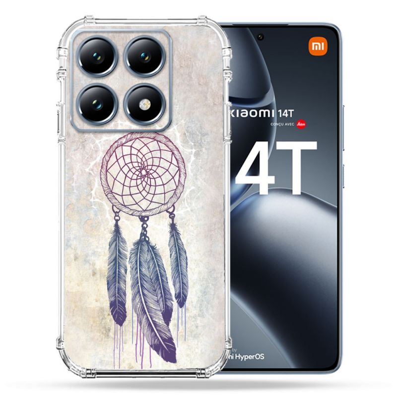 Coque Renforcée Pour Xiaomi 14T / 14T Pro Zen Attrape Reve Blanc