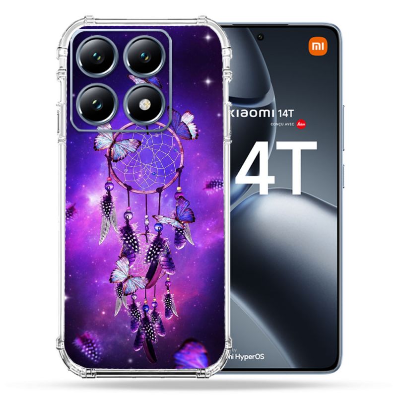Coque Renforcée Pour Xiaomi 14T / 14T Pro Zen Attrape Reve Papillon