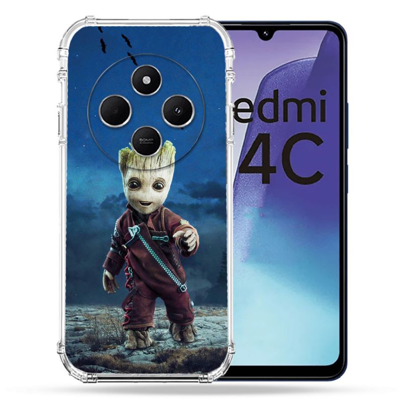 Coque Renforcée Pour Xiaomi Redmi 14C 4G Groot Bleu