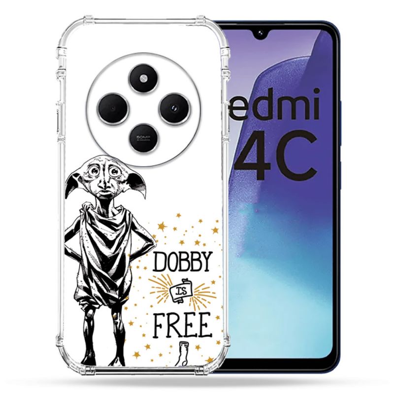 Coque Renforcée Pour Xiaomi Redmi 14C 4G Harry Potter Dobby Free Blanc