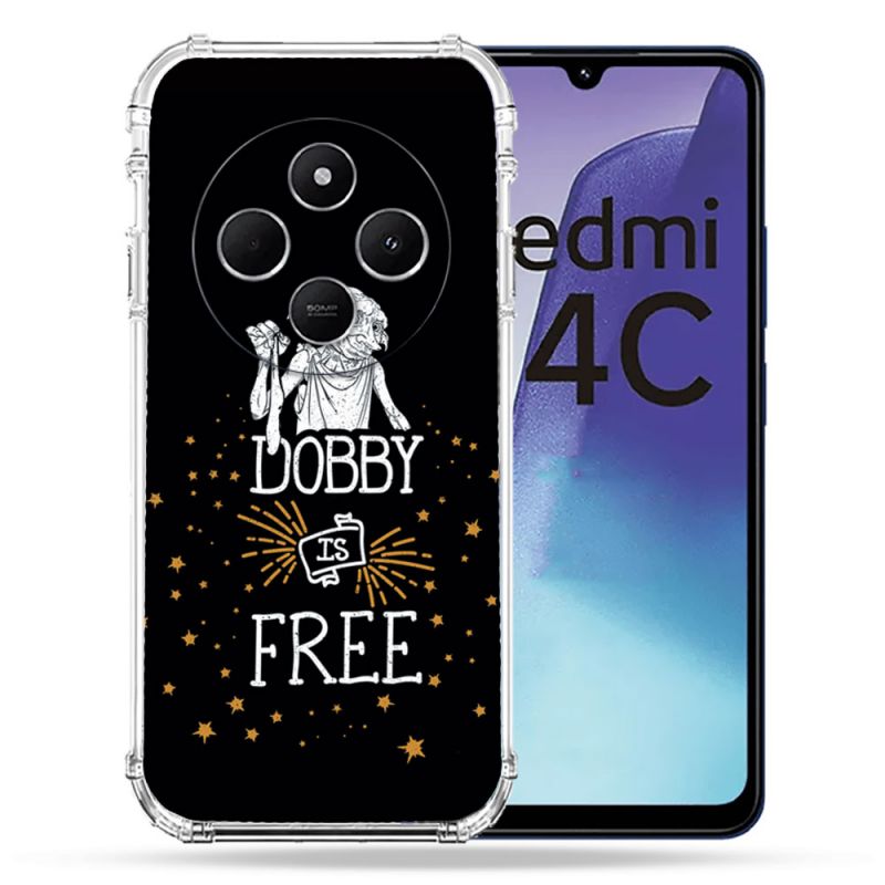 Coque Renforcée Pour Xiaomi Redmi 14C 4G Harry Potter Dobby Free Noir