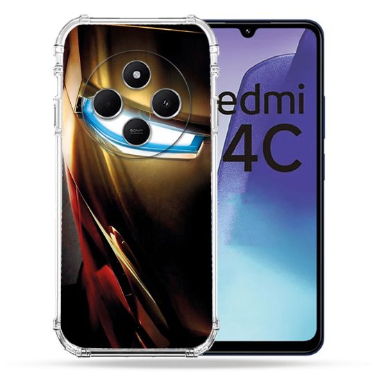 Coque Renforcée Pour Xiaomi Redmi 14C 4G Iron Man Casque