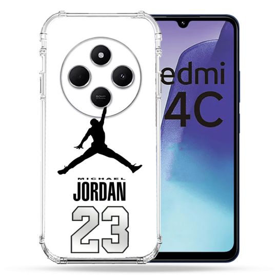 Coque Renforcée Pour Xiaomi Redmi 14C 4G Jordan 23 Blanc